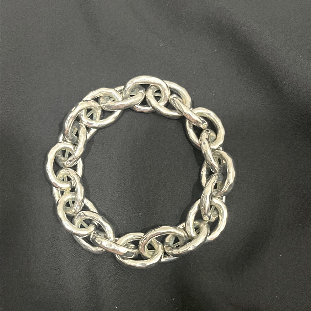 Silver link bracelet